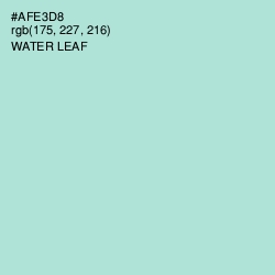 #AFE3D8 - Water Leaf Color Image