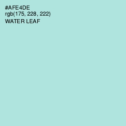 #AFE4DE - Water Leaf Color Image