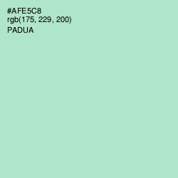 #AFE5C8 - Padua Color Image