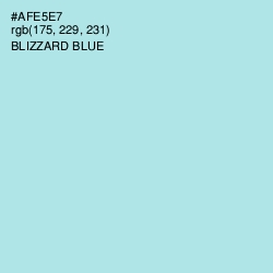 #AFE5E7 - Blizzard Blue Color Image