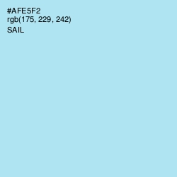 #AFE5F2 - Sail Color Image