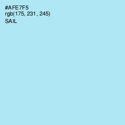 #AFE7F5 - Sail Color Image