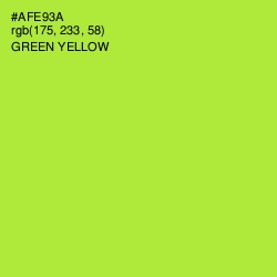 #AFE93A - Green Yellow Color Image