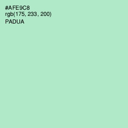 #AFE9C8 - Padua Color Image