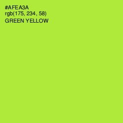 #AFEA3A - Green Yellow Color Image