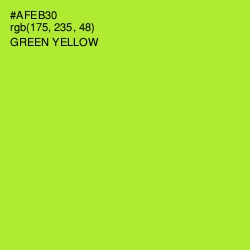 #AFEB30 - Green Yellow Color Image