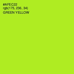 #AFEC22 - Green Yellow Color Image