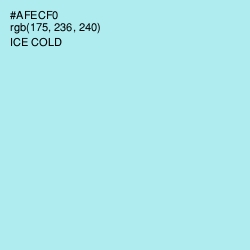 #AFECF0 - Ice Cold Color Image