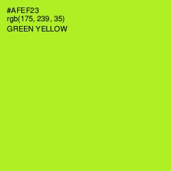 #AFEF23 - Green Yellow Color Image