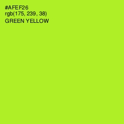 #AFEF26 - Green Yellow Color Image