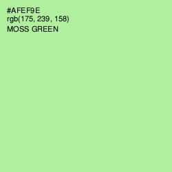 #AFEF9E - Moss Green Color Image