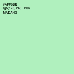 #AFF0BE - Madang Color Image