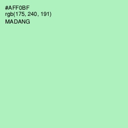 #AFF0BF - Madang Color Image