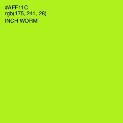 #AFF11C - Inch Worm Color Image