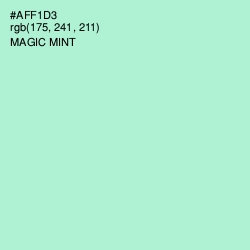 #AFF1D3 - Magic Mint Color Image