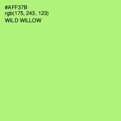 #AFF37B - Wild Willow Color Image