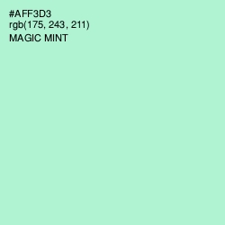 #AFF3D3 - Magic Mint Color Image