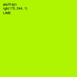 #AFF401 - Lime Color Image