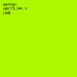 #AFF601 - Lime Color Image