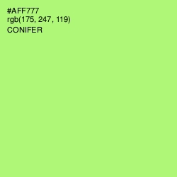 #AFF777 - Conifer Color Image