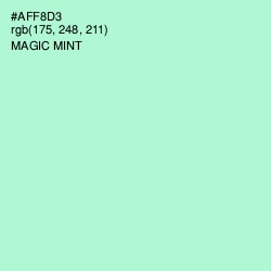 #AFF8D3 - Magic Mint Color Image