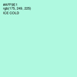 #AFF9E1 - Ice Cold Color Image