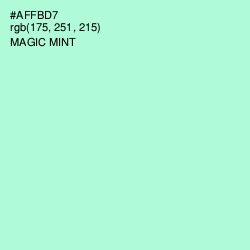 #AFFBD7 - Magic Mint Color Image