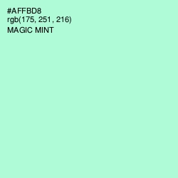 #AFFBD8 - Magic Mint Color Image