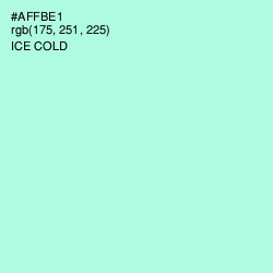 #AFFBE1 - Ice Cold Color Image