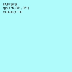 #AFFBFB - Charlotte Color Image