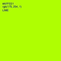 #AFFE01 - Lime Color Image