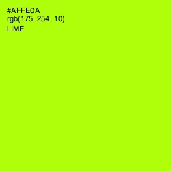 #AFFE0A - Lime Color Image