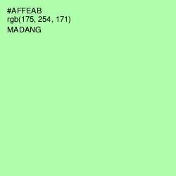 #AFFEAB - Madang Color Image