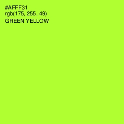 #AFFF31 - Green Yellow Color Image