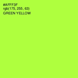 #AFFF3F - Green Yellow Color Image