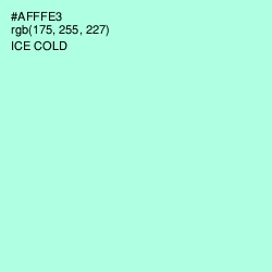 #AFFFE3 - Ice Cold Color Image