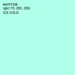 #AFFFEB - Ice Cold Color Image
