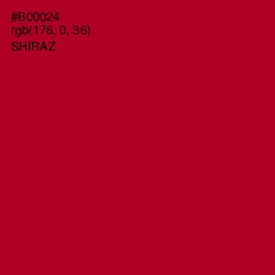 #B00024 - Shiraz Color Image