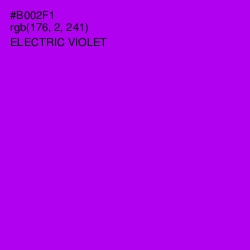 #B002F1 - Electric Violet Color Image