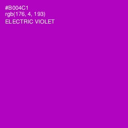 #B004C1 - Electric Violet Color Image