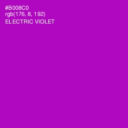 #B008C0 - Electric Violet Color Image