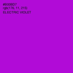 #B00BD7 - Electric Violet Color Image