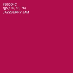 #B00D4C - Jazzberry Jam Color Image