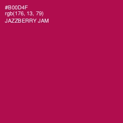 #B00D4F - Jazzberry Jam Color Image