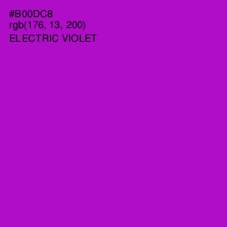 #B00DC8 - Electric Violet Color Image