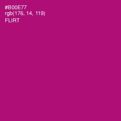 #B00E77 - Flirt Color Image