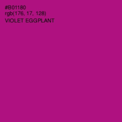 #B01180 - Violet Eggplant Color Image