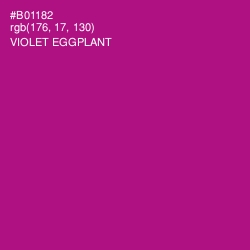#B01182 - Violet Eggplant Color Image