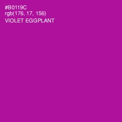 #B0119C - Violet Eggplant Color Image