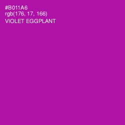 #B011A6 - Violet Eggplant Color Image